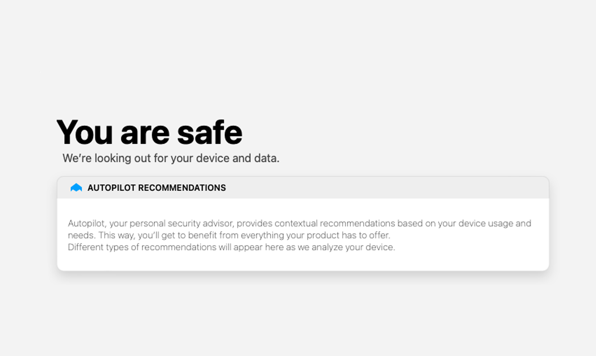 Bitdefender Premium Security for Mac app screen shot