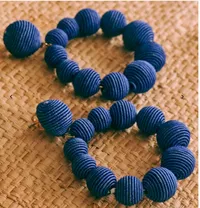 Charlie Earrings in Thread Blue, £55 | Sézane