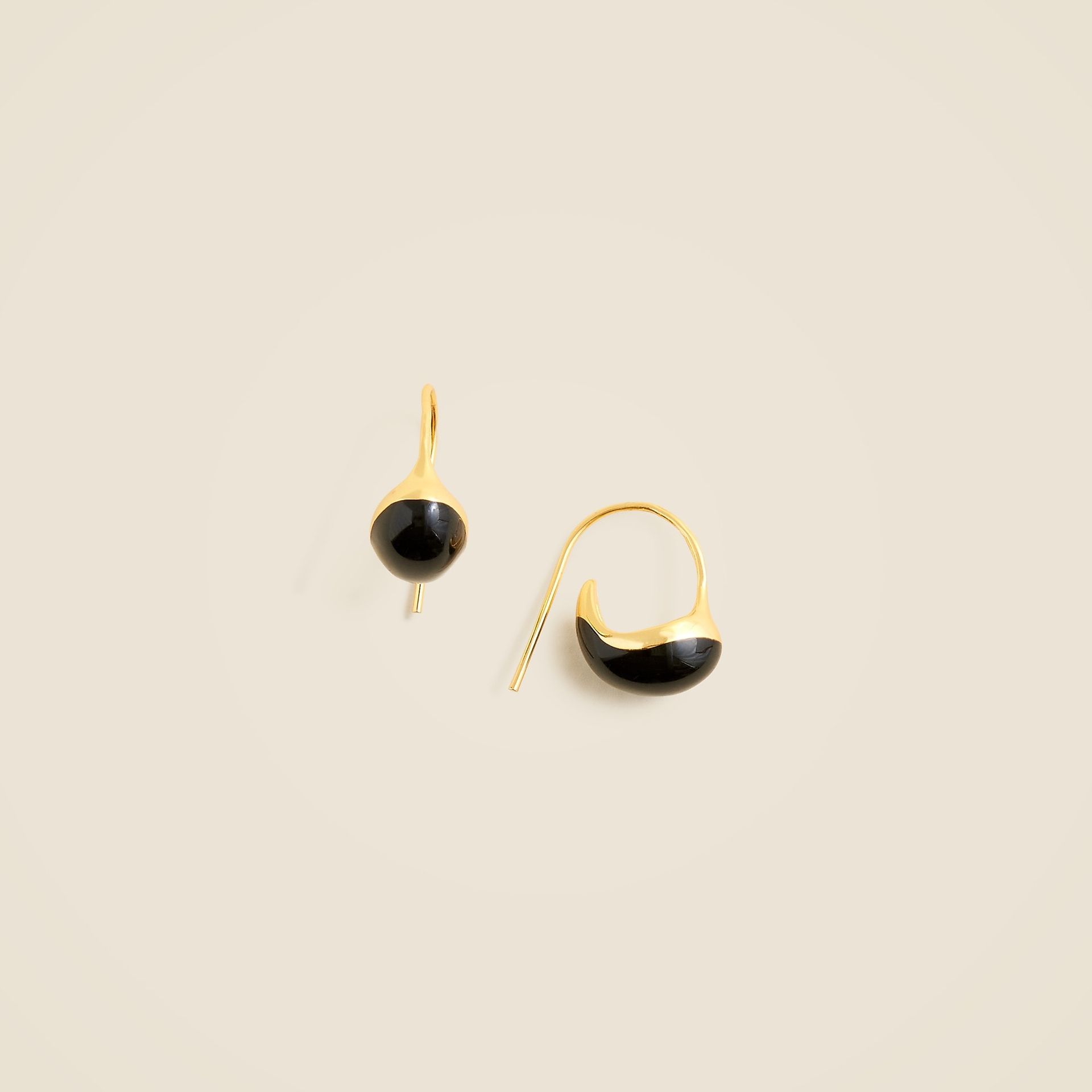 jcrew, KHIRY X J.Crew small talon drop earrings with black enamel