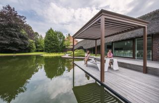 decking over water with pergola from Garden House Design