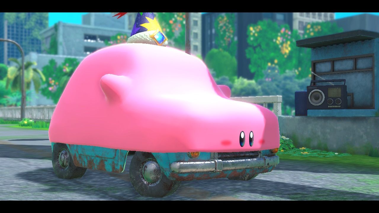 Car Kirby or 'Karby' in Kirby and the Forgotten Land