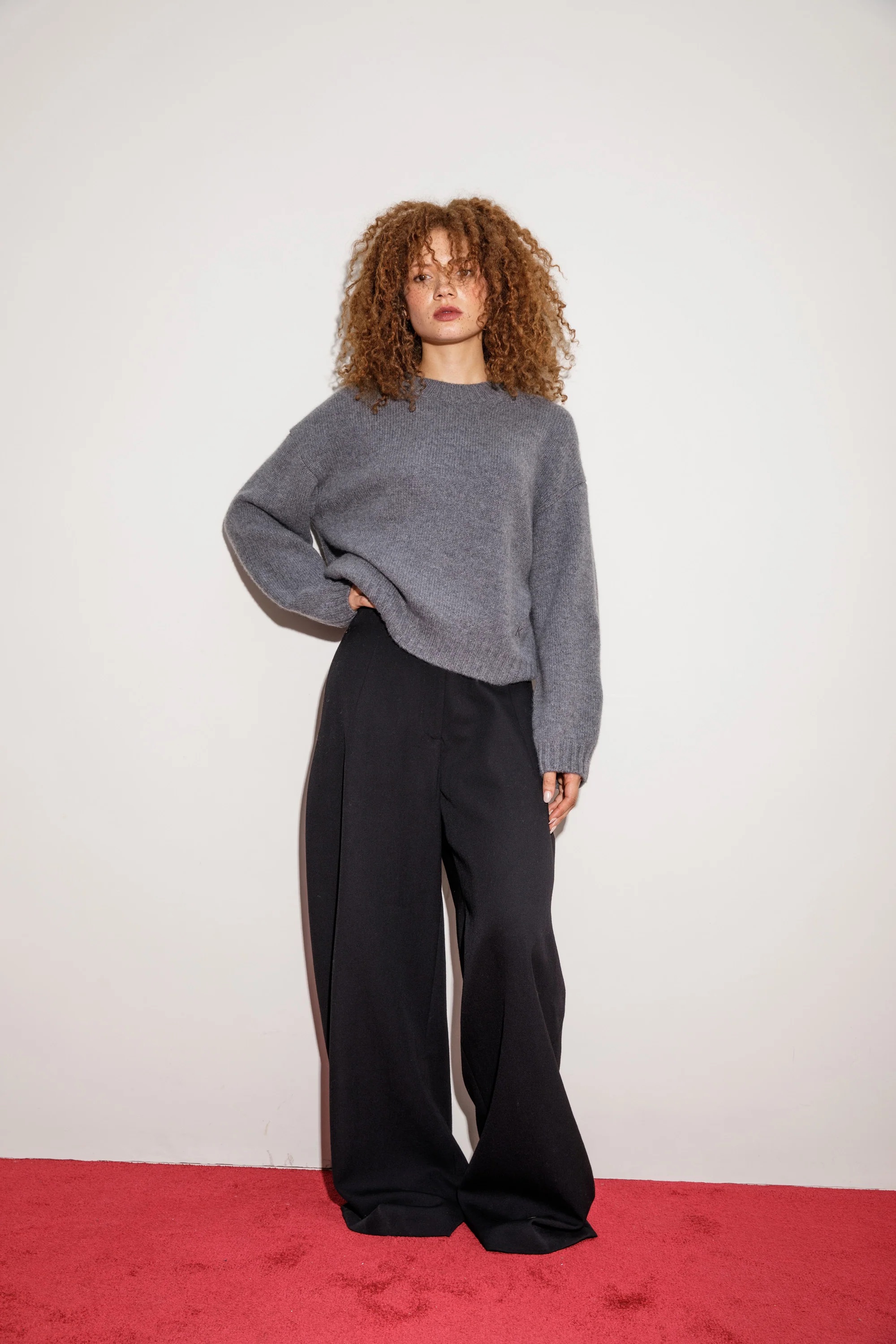 Kiltane, Raeburn Cashmere Jumper - Grey