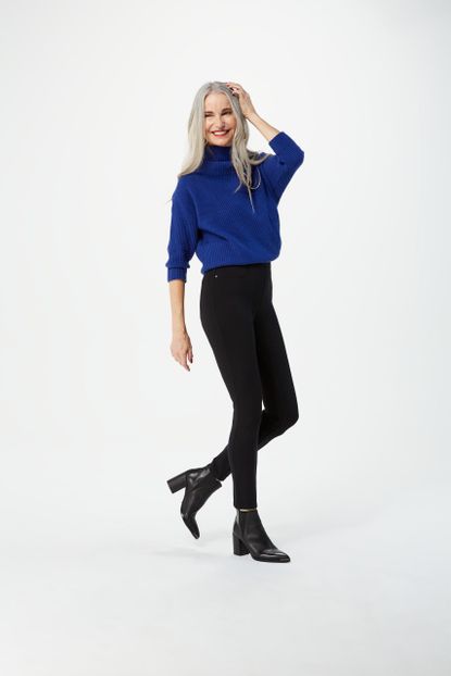 SPANX Ponte Ankle Leggings in Classic Black