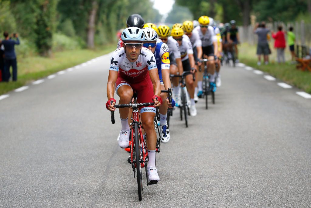 Tiago Machado (Katusha-Alpecin) at the front