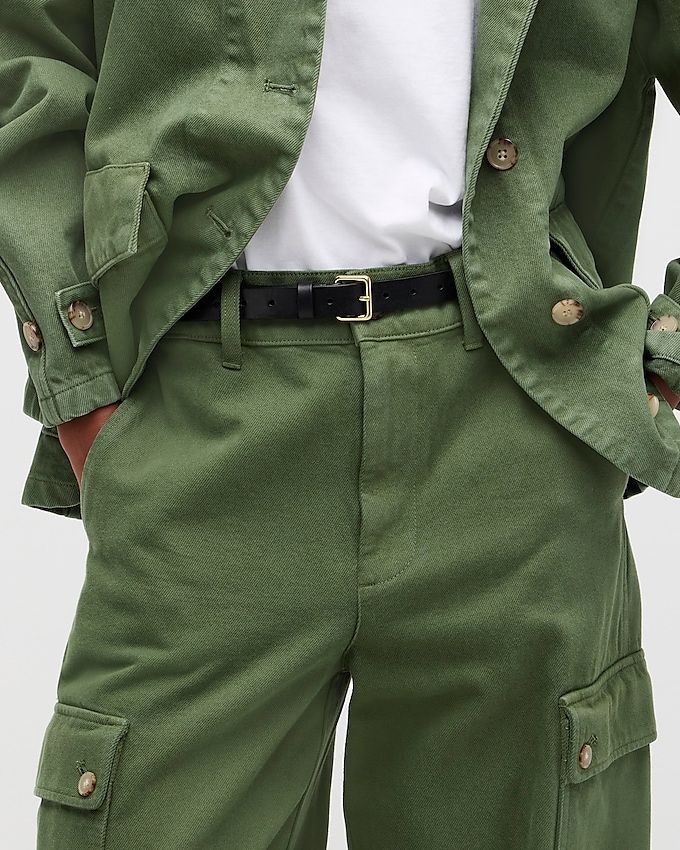 Perforated Italian Leather Belt