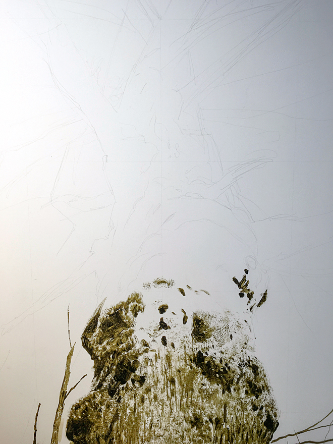 Painting on paper
