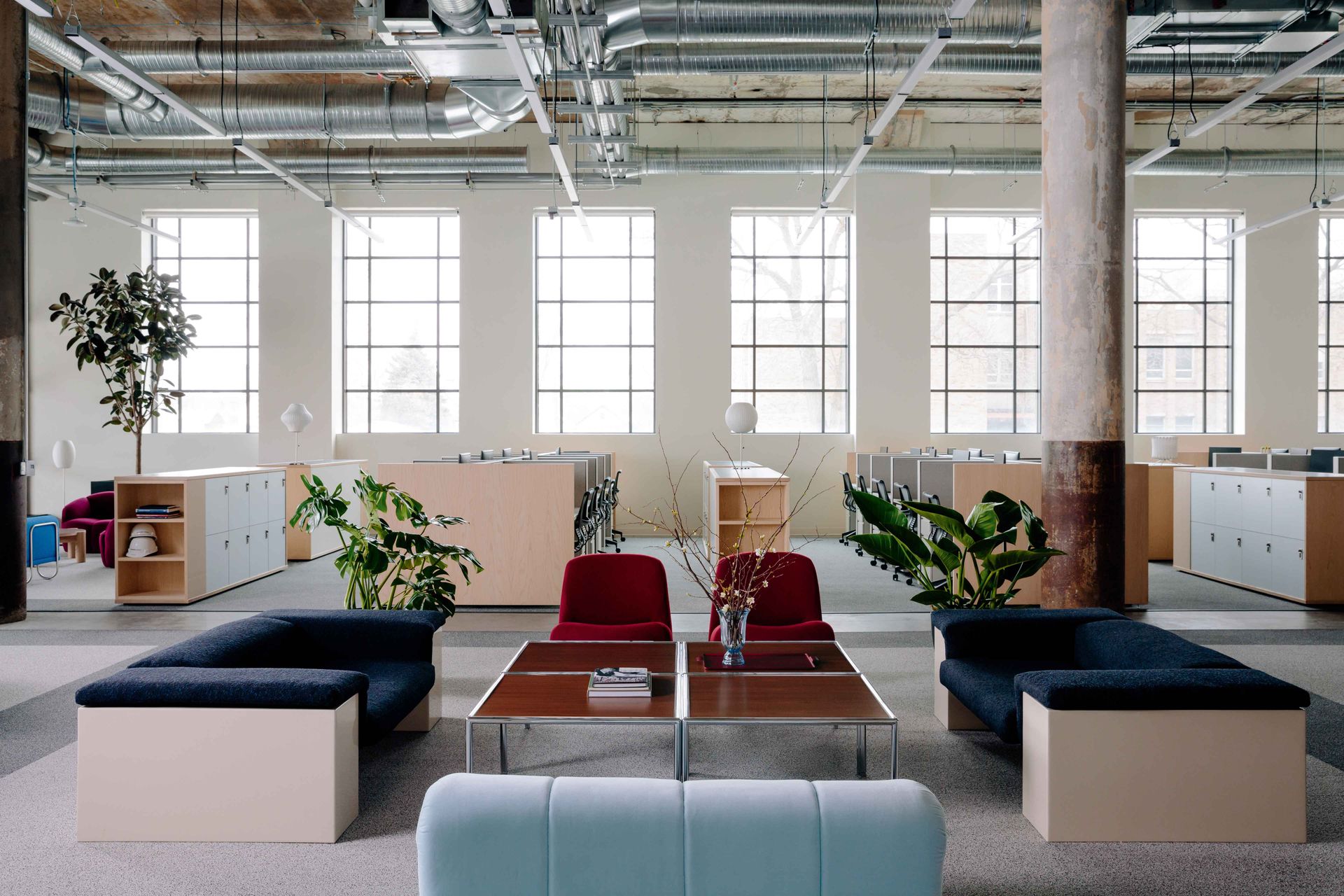 Newlab Detroit interiors at Michigan Central