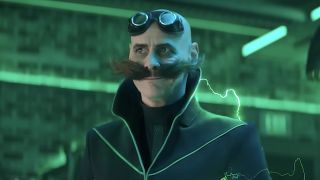 Dr. Robotnik with electricity sparking in Sonic the Hedgehog 2