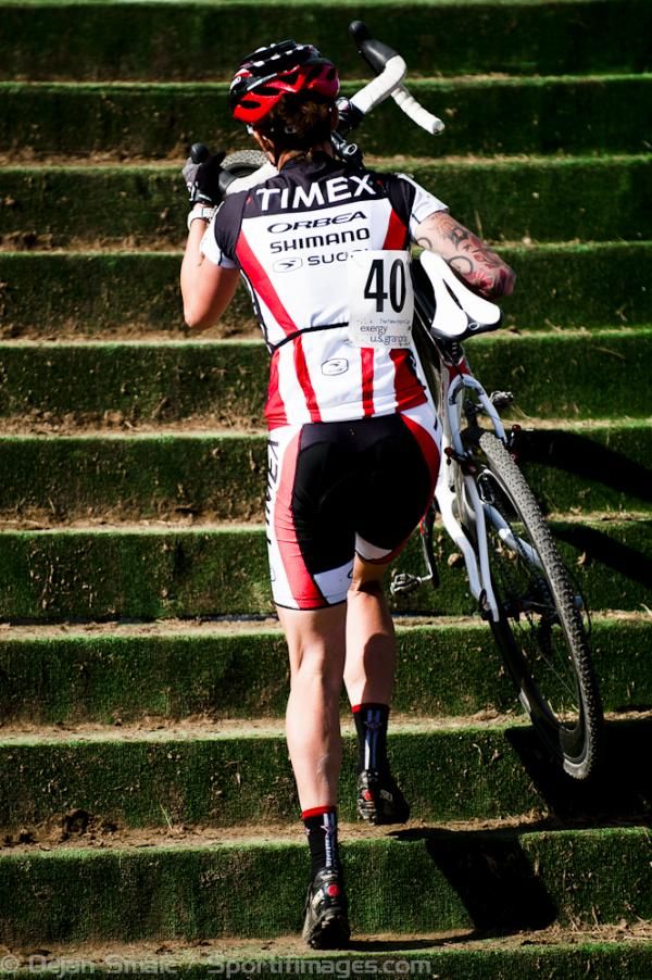 Erin Kummer (Timex) making her way up the flyover