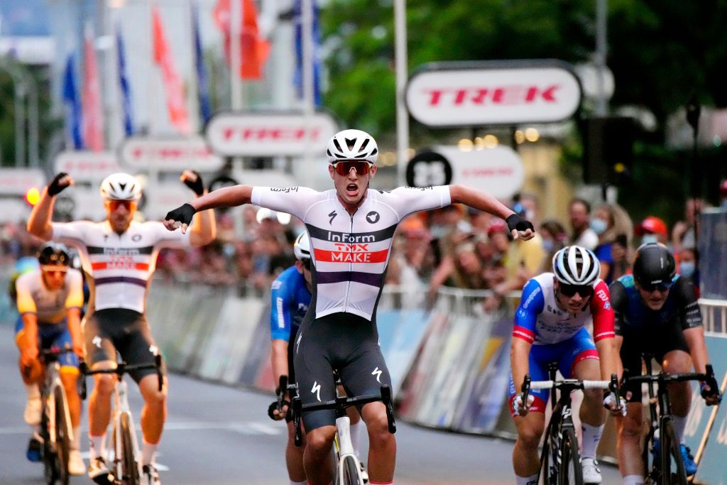 Blake Quick (InForm TMX Make) won the evening criterium in Adelaide