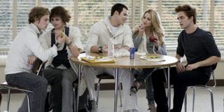 Cullens cafeteria table, Kellan Lutz's Emmett Cullen bag of eggs