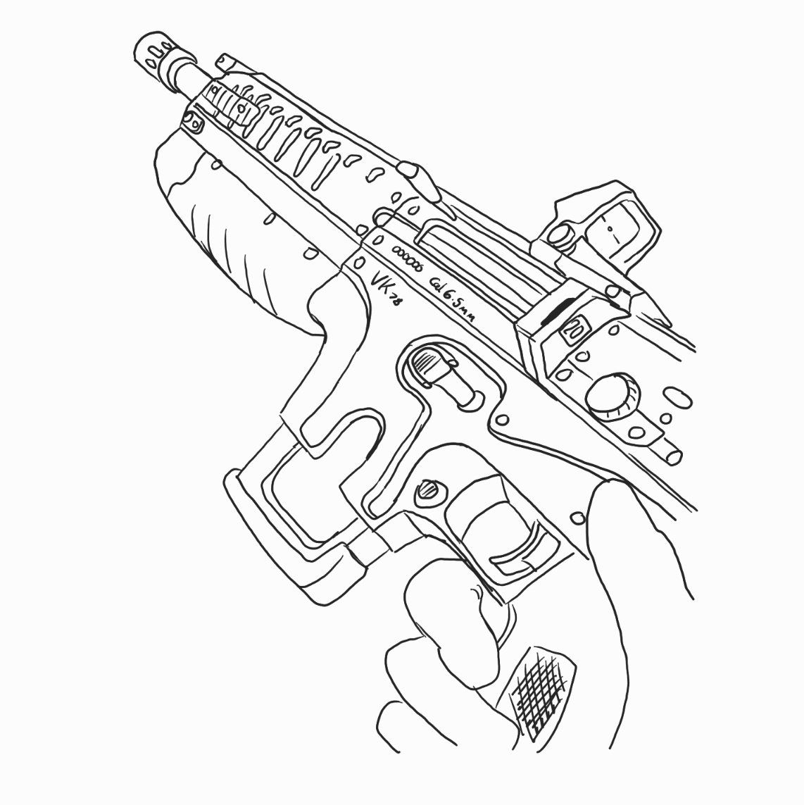 Halo Infinite rifle fan art
