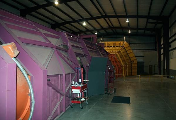 Outside the main tunnel, which is powered by four fans.