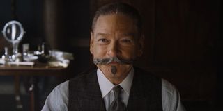 Kenneth Branagh as detective Hercule Poirot in Murder on the Orient Express