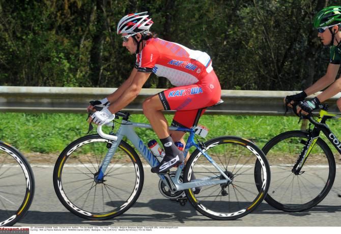 Dani Moreno (Katusha) in a quieter moment of the race