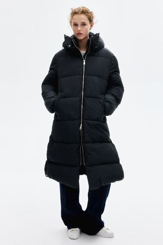 Water-Repellent Puffer Coat