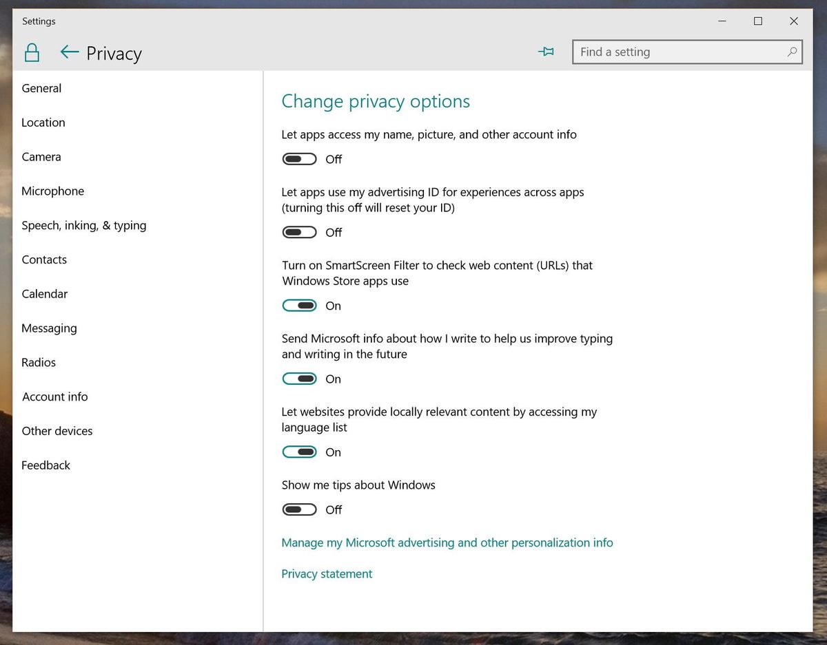 Future account. Windows 10 build 10074. Windows 10 build 10074 connection.