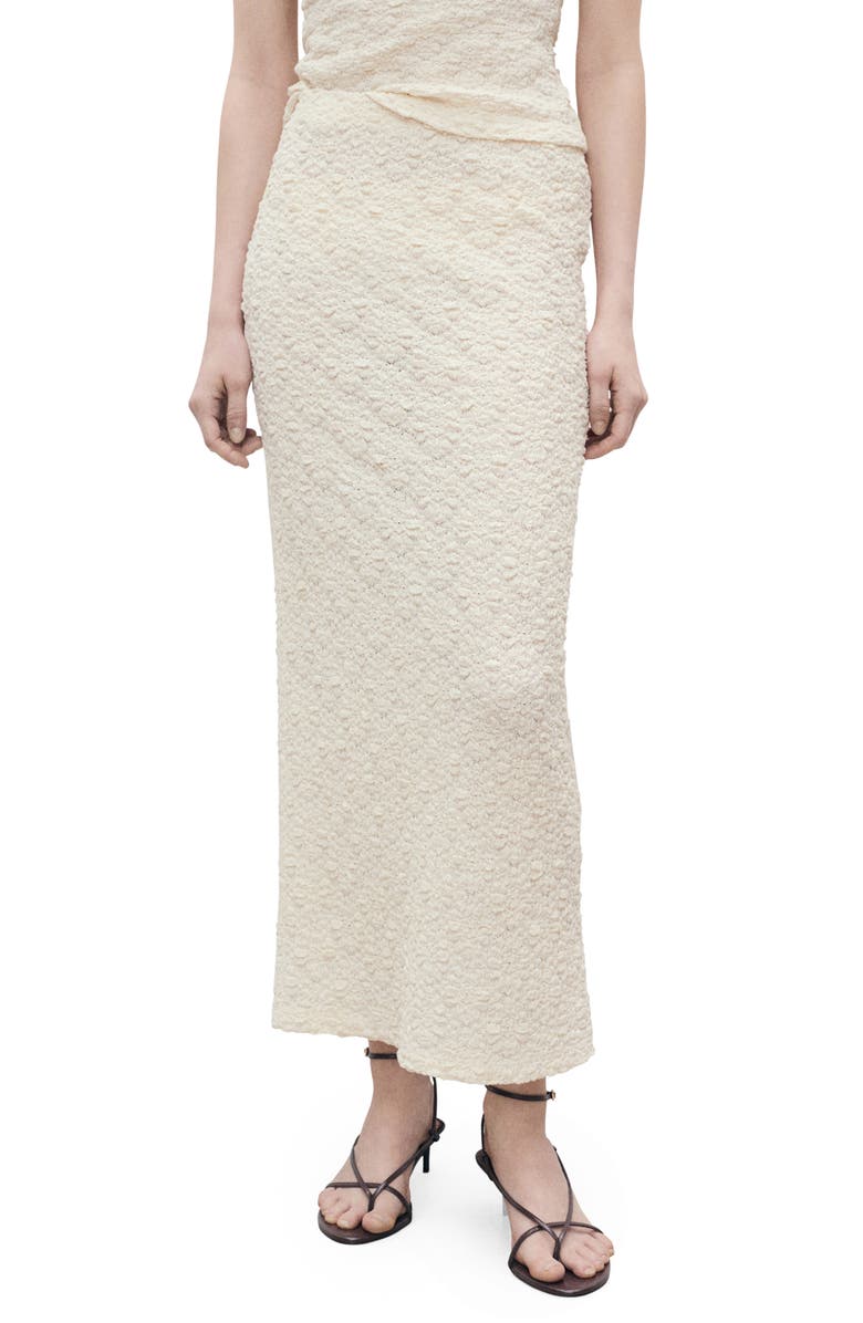 Textured Knit Maxi Skirt