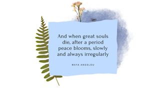 Maya Angelou quote on grief