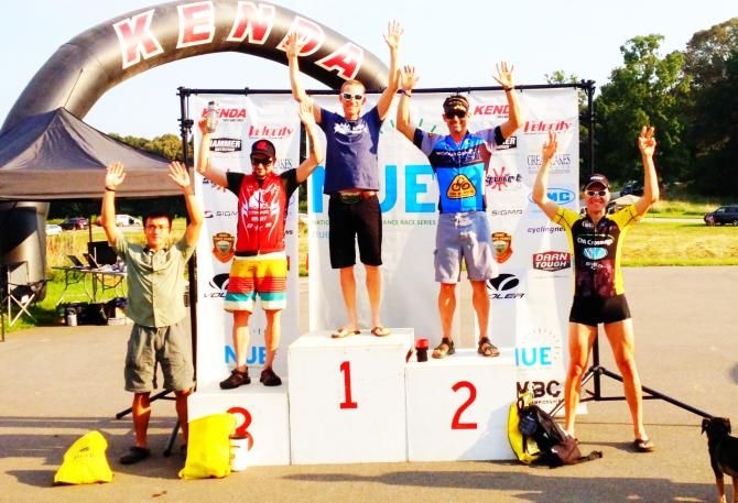 Men's podium at the Fool's Gold 100