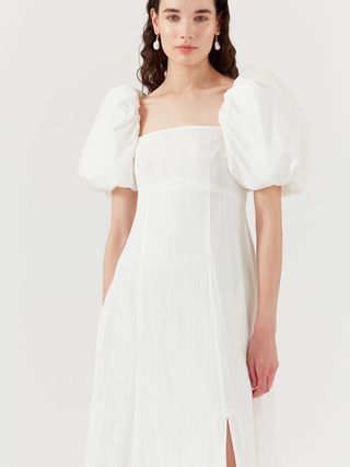 Oksana Dress Organic Cotton Off-White