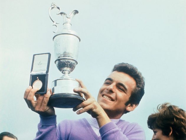 Tony Jacklin with the Claret Jug and Gold Medal in 1969
