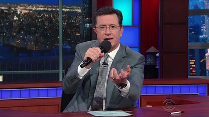 Stephen Colbert tells mean jokes about the Senate to protest gun control impotence