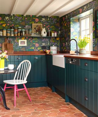 A Green Scheme: Dark Green Family Kitchen by Naked Kitchens - The Kitchen  Think