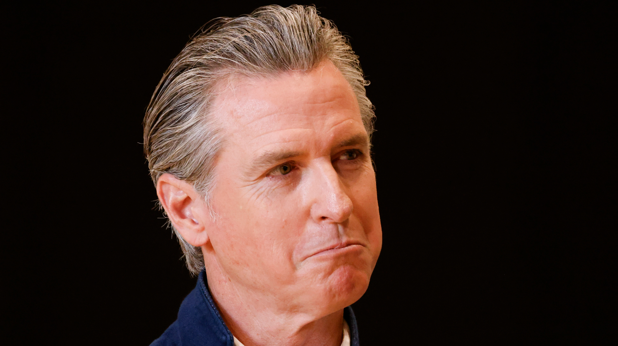 California Governor Gavin Newsom attends a press conference to unveil the successful passage a $750 million film and TV tax credit to keep production local and protect Hollywood jobs at The Ranch on Wednesday, July 2, 2025 in Burbank, CA. 