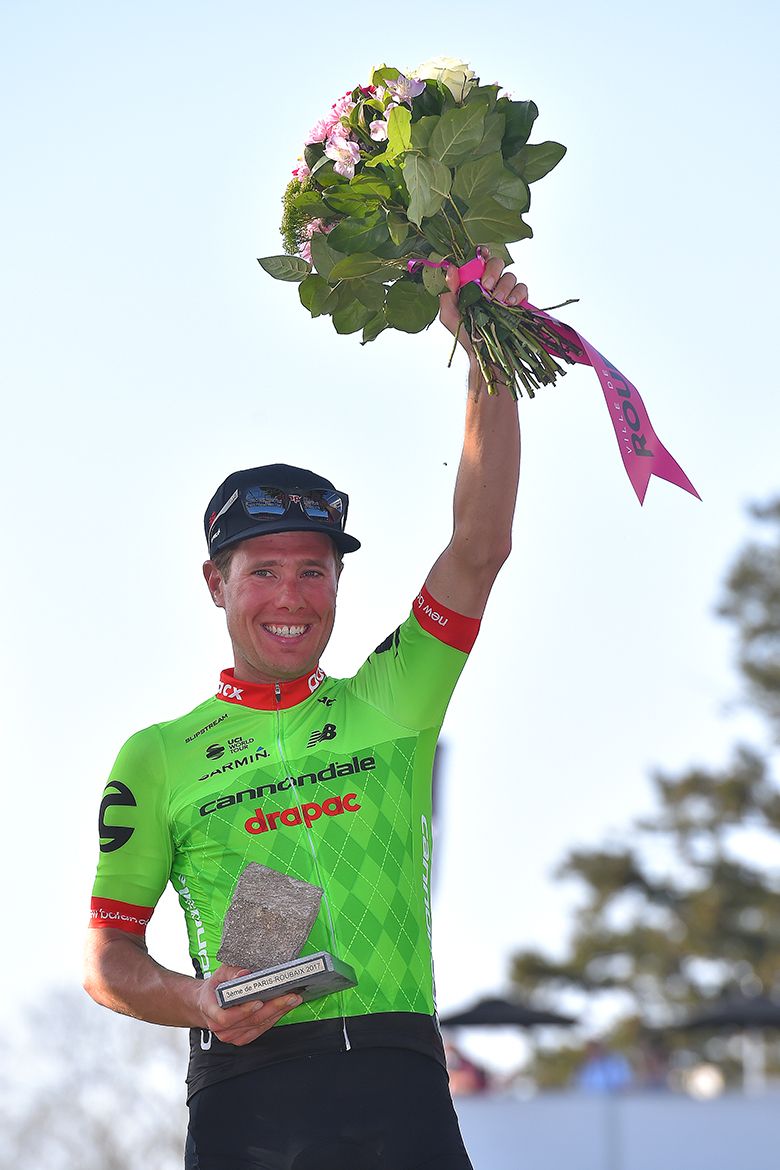 Sebastian Langeveld rounded out the Paris-Roubaix podium in third.