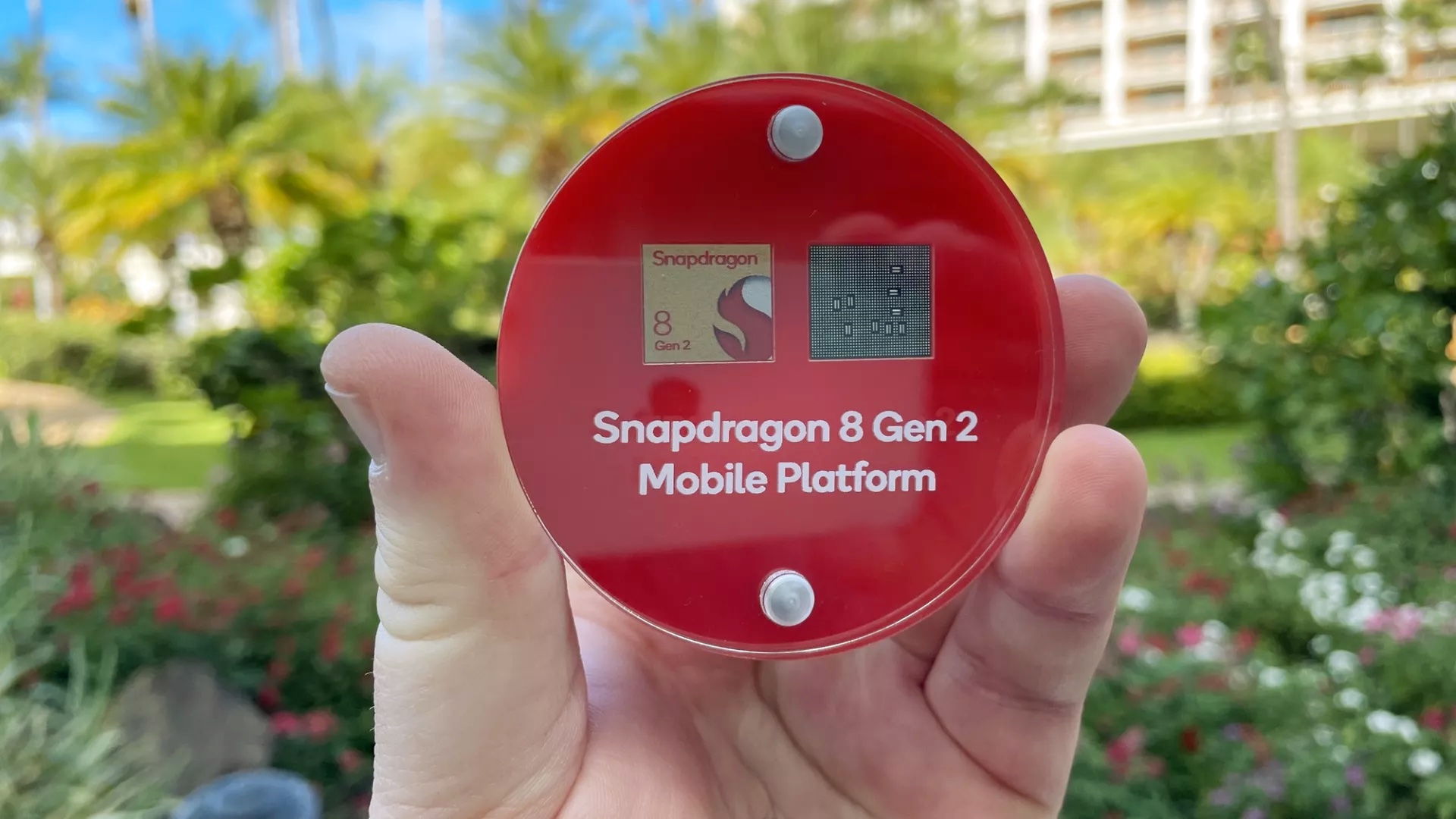 Foto des Snapdragon 8 Gen 2-Chips