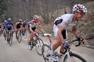 Francisco Mancebo on his way to winning UCI 1.2 Tour of the Battenkill in 2012