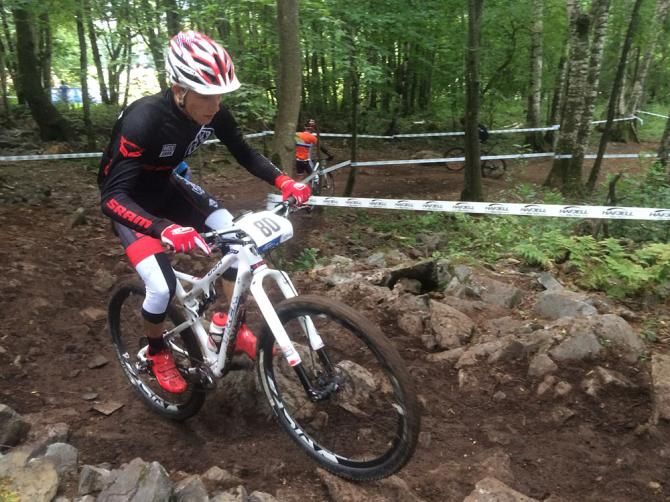 Russell Finsterwald practices the rocks