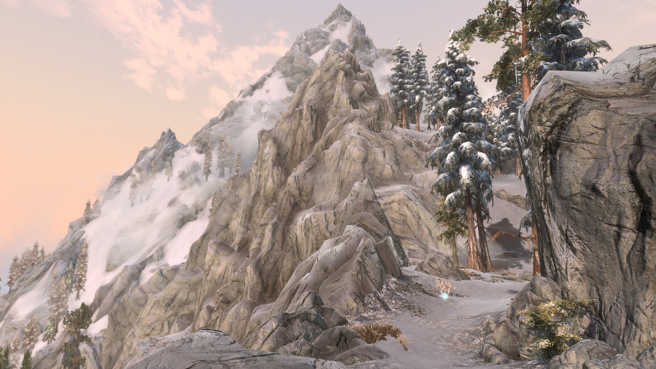 The greatest joy in Skyrim is running up an impossibly steep mountain ...