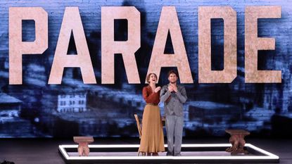 shot of Ben Platt and Micaela Diamond performing in Parade at the 2023 Tony Awards