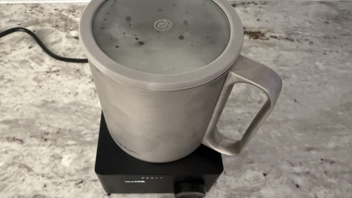 Terra Kaffe Aero hot milk setting