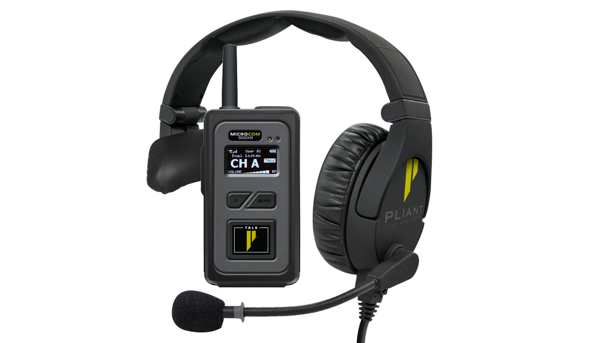 The Pliant Technologies MicroCon XR headset.