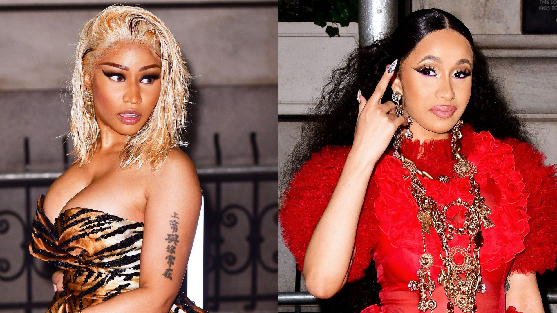 Cardi B And Nicki Minaj Nyfw Fight Cardi B Threw A Shoe At Nick Minaj At Fashion Week Party 4117