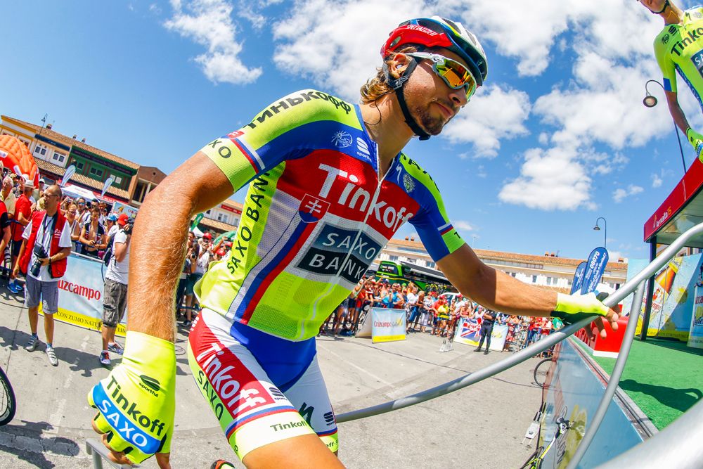 Peter Sagan (Tinkoff - Saxo) goes to sign on