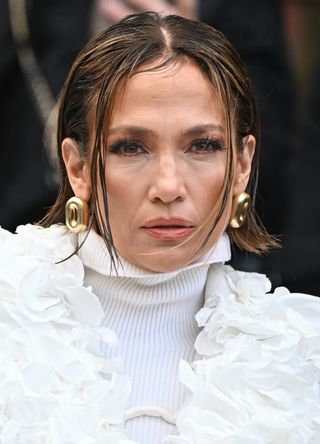 Jennifer Lopez attends the Schiaparelli Haute Couture Spring/Summer 2024 show as part of Paris Fashion Week on January 22, 2024 in Paris, France