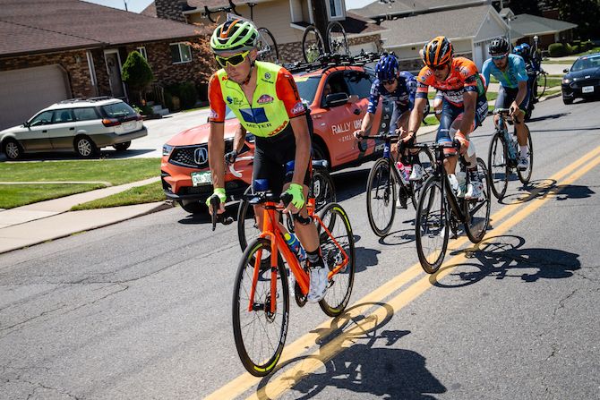 The early breakaway on stage 3 of the 2019 Tour of Utah