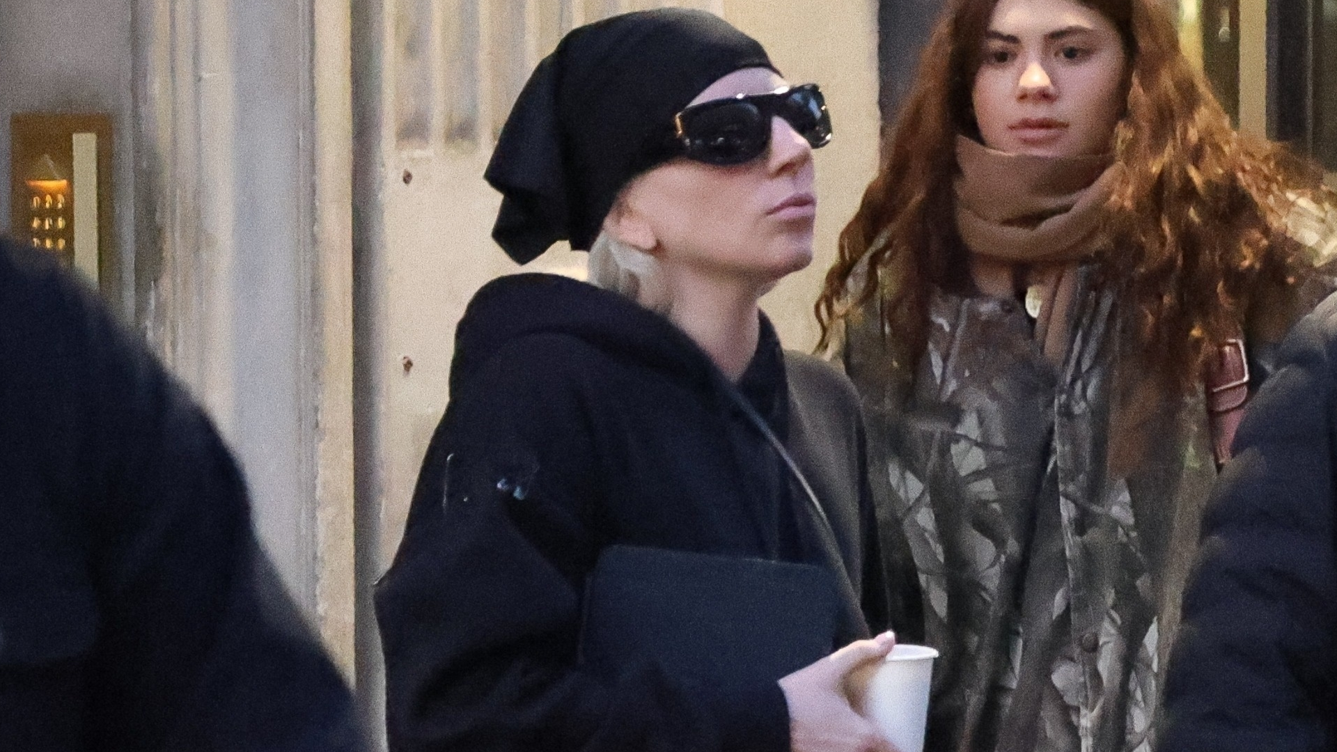 Lady Gaga was spotted wearing platform Balenciaga slippers, which looked like Uggs