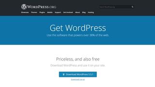 WordPress.org's download page