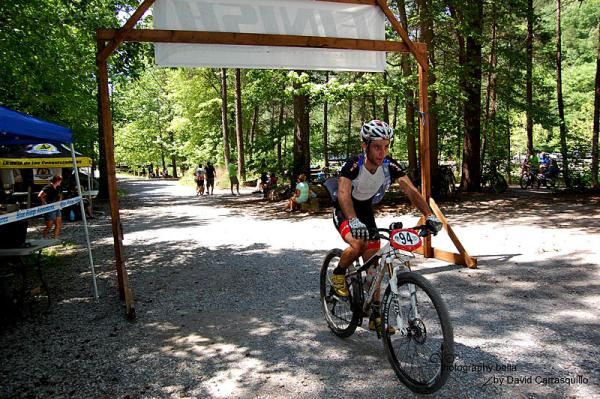 Justin Lindine (Redline) finishes off the podium spots at the Cohutta 100