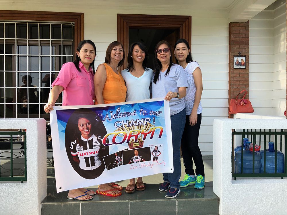 Coryn Rivera with her aunts
