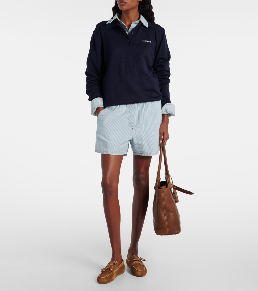 Virgin Wool Polo Sweater