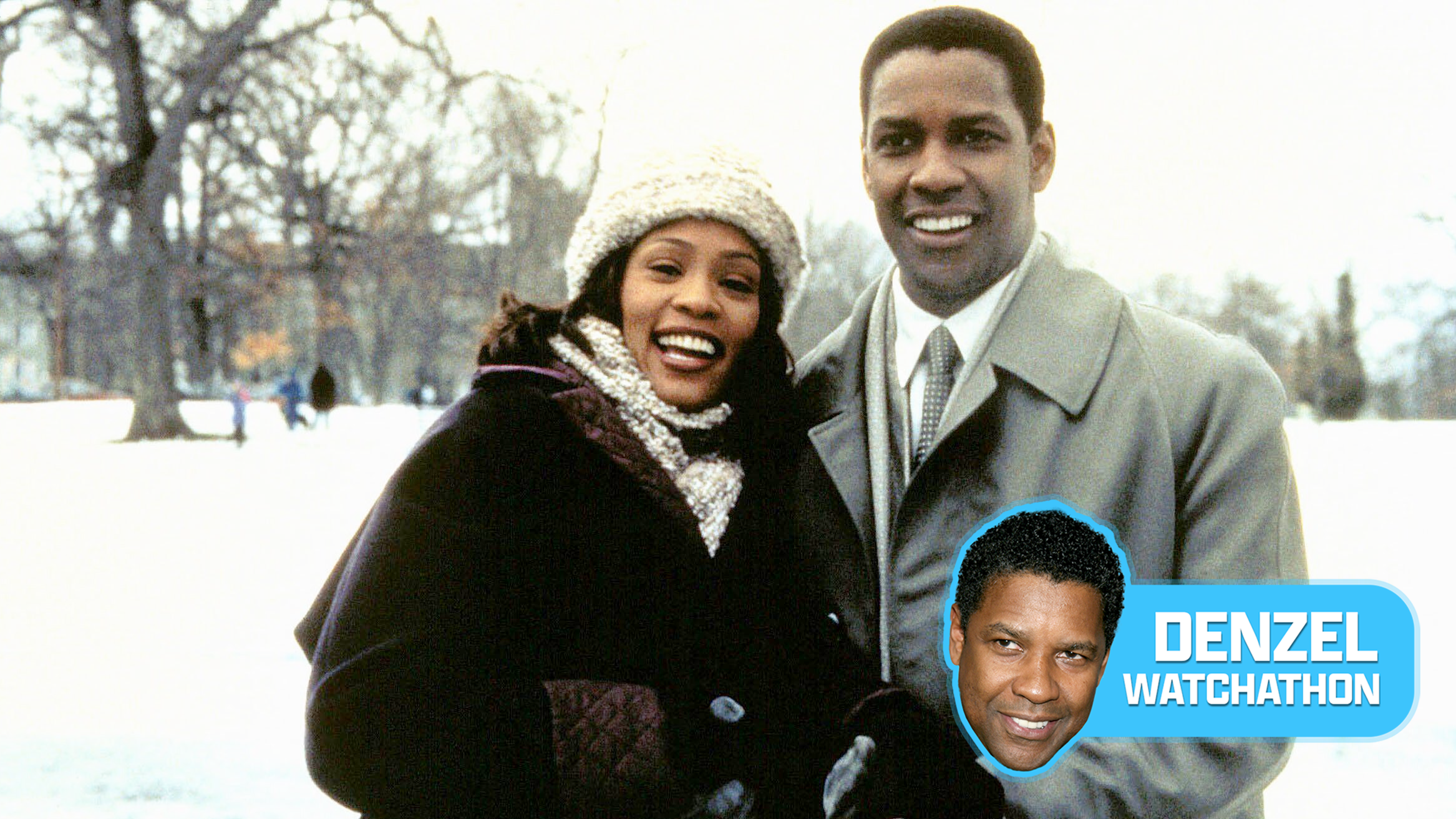 (L-R) Whitney Houston and Denzel Washington in "The Preacher's Wife" (1996)