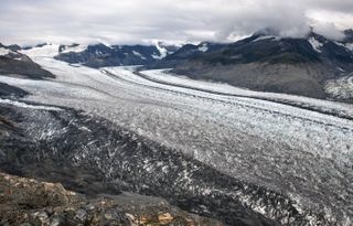 Columbia Glacier in Alaska shown here in 2009.
