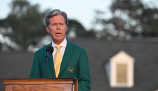 Fred Ridley speaks at The Masters