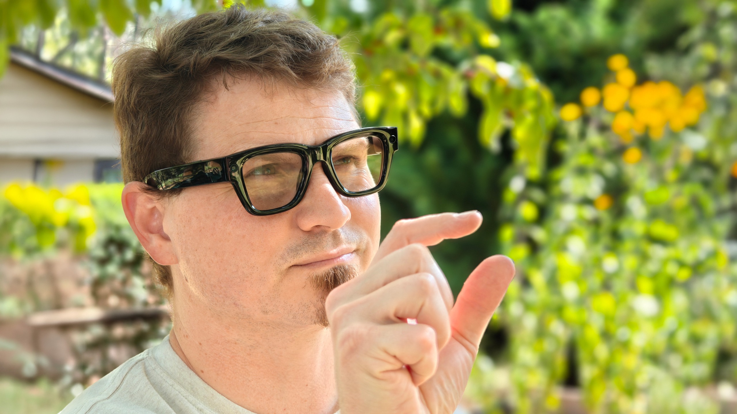 Wearing Meta Ray-Ban Display glasses